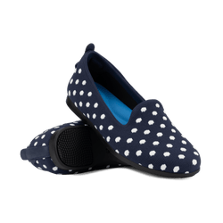 Women's Market Flat - Midnight/White Polka Dot