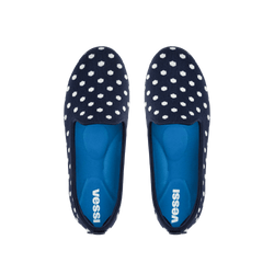 Women's Market Flat - Midnight/White Polka Dot