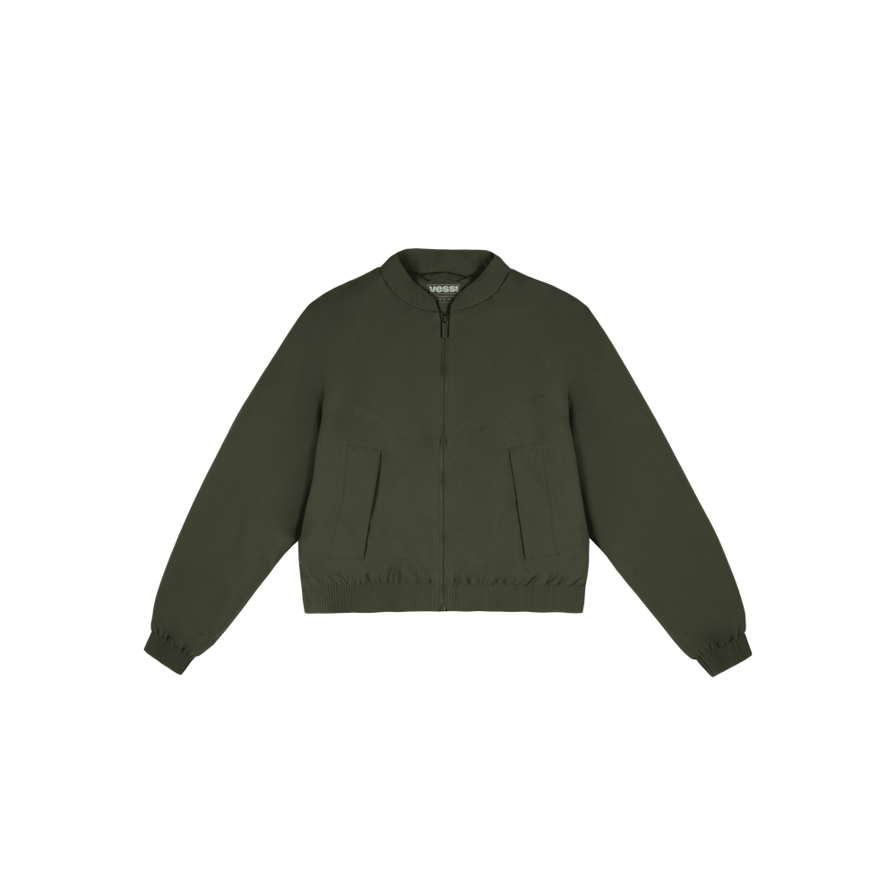 Women's Mist Bomber Jacket - Dark Moss