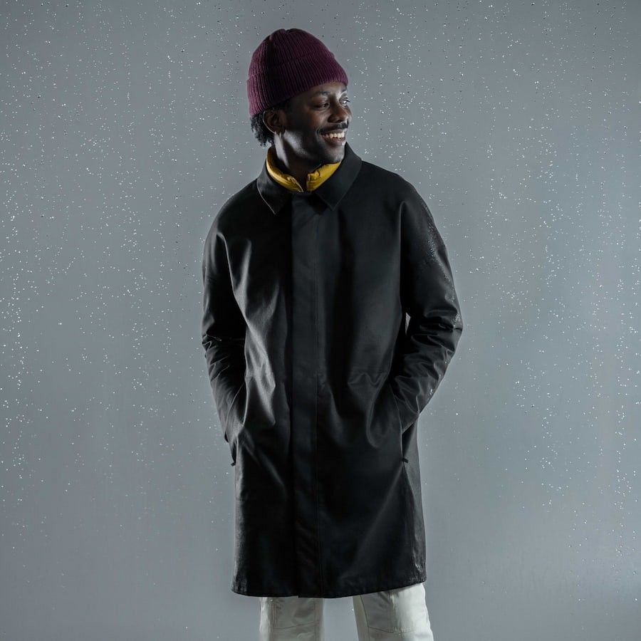 Trinity Jacket Men's Trinity Rain Jacket - Black | Vessi