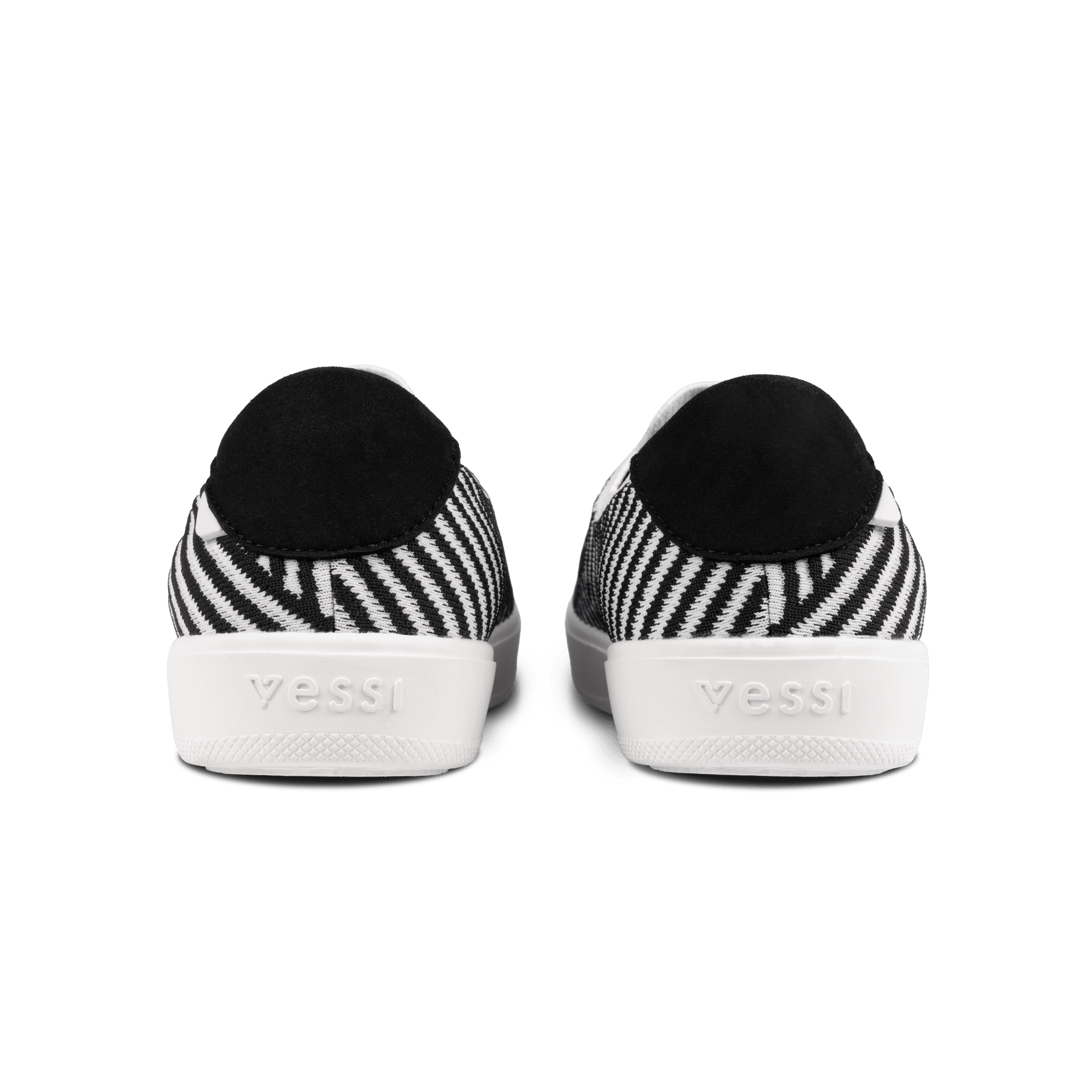 Women's Boardwalk Slip-On - White/Black Zigzag