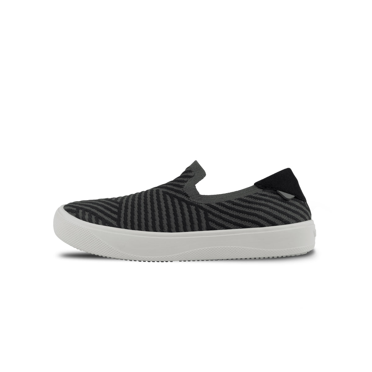 Women's Boardwalk Slip-On - Dark Grey/Black Zigzag