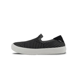 Women's Boardwalk Slip-On - Dark Grey/Black Zigzag