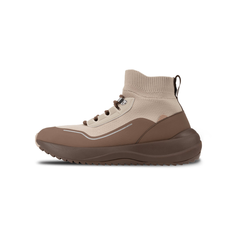 Women's Stormburst High Top - Sandwash/Dark Teak – Vessi