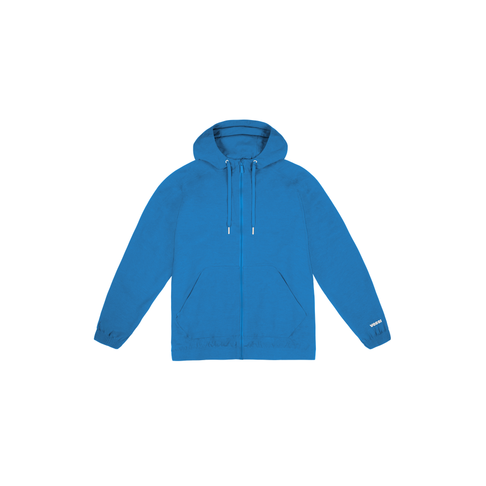 Men's Coastal Hoodie Full Zip - Vessi Blue