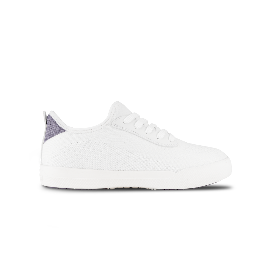 Men's Weekend White on Lilac Purple Vessi Footwear