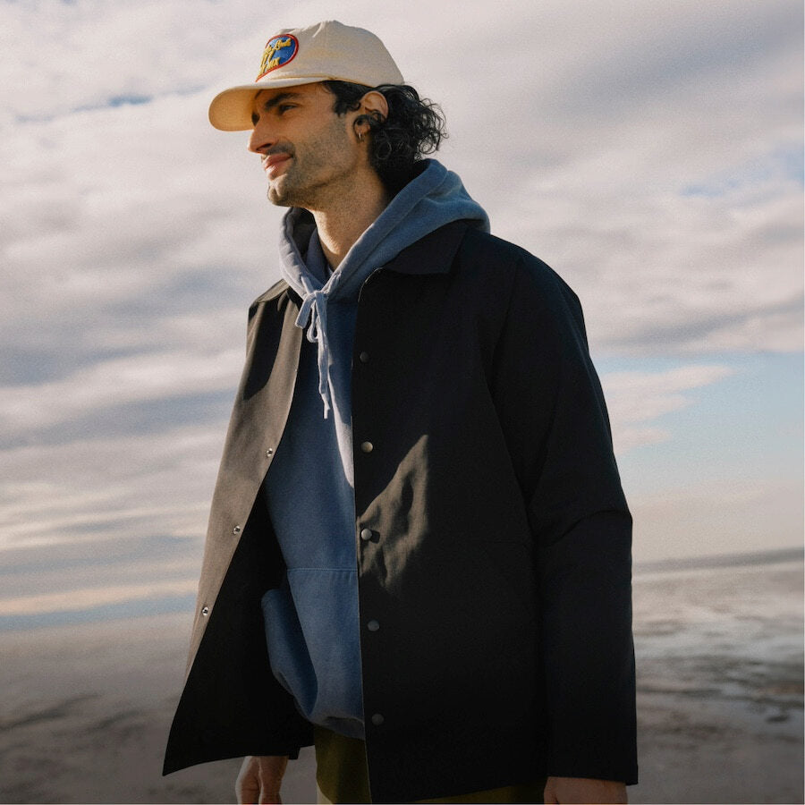 Men's Westerly Coach Jacket Black Vessi